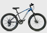 CRADIAC TOP Gun 7 Speed High Performance Steel Mountain Cycles for Men with Front Suspension & Dual Disc Brake| 26" T 7 Geared MTB Bike | Ideal for 14+ Years, Unisex, Frame Size : 17 Inch